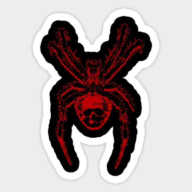 Red Spider Sticker by Night Day On Off